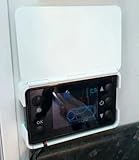 Replacement Wall Mount Plate for Diesel Heater Controller | Flap Cover Conceals Display & Knobs | Compatible with Vevor, Happybuy, BINZET 5kW 8kW | for RV, Van, Motorhome, Camper, Skoolie DIY (Black)