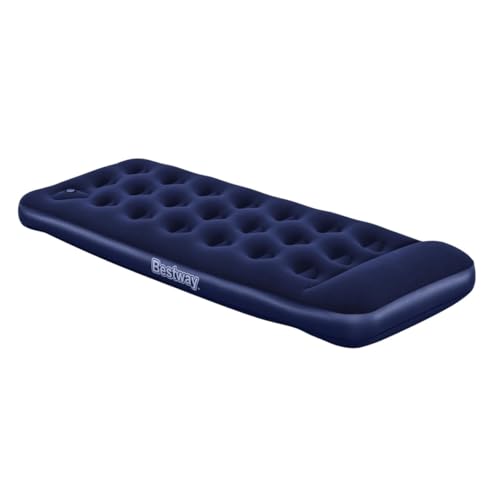 Bestway Single-Luftbett mit integrierter Fußpumpe 185 x 76 x 28 cm, Dunkelblau