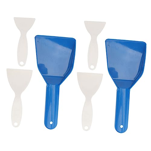 FUNOMOCYA 6pcs Deicing Shovel Plastic Freezer Scraper Cleaning Tools Deicing Scoops Freezer Ice Remover Shovel Windshield Ice Scraper for Refrigerator Vehicle Snow Shovel Handheld