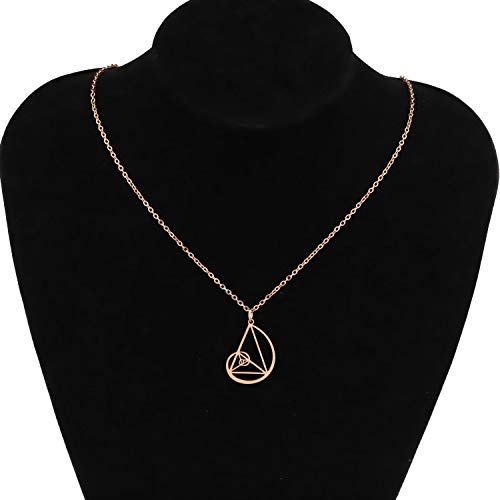 PLITI Golden Ratio Necklace Fibonacci Numbers Fibonacci Spiral Science Jewelry Math Lover Gifts Golden Ratio Spiral Necklace Mathematician Gift Architects Gifts4