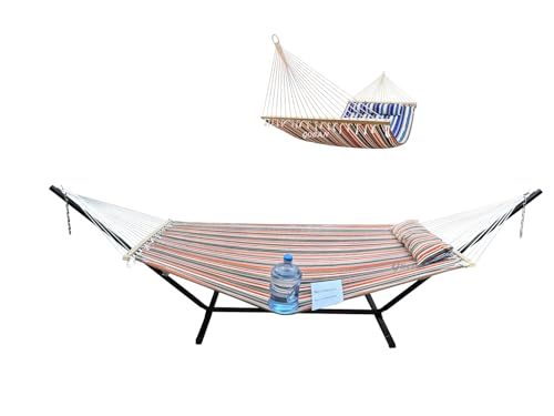 GOCAN Quilted Fabric Double Hammock Won't flip with Stand and