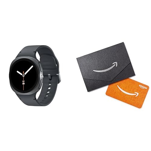 Samsung Galaxy Watch 8 (2025) 40mm Bluetooth Smartwatch in Graphite with Amazon Gift Card Bundle - Fitness Tracker, Sleep Coach, Heart Rate Monitor