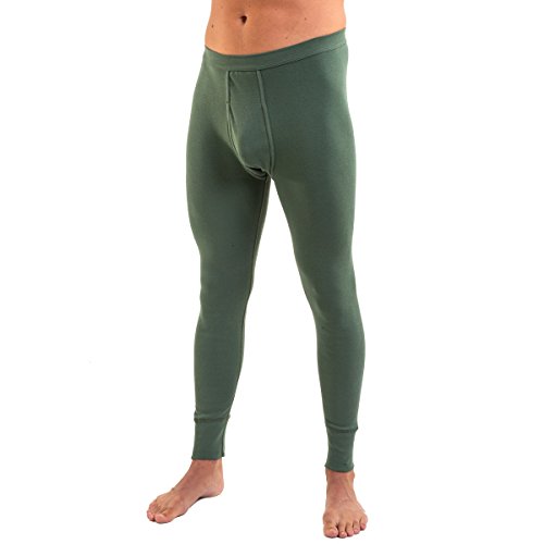 HERMKO Pantalones largos 3540 para hombre de 100% algodón biológico, verde oliva, 8XL