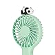 Legami - Tragbarer wiederaufladbarer Mini-Ventilator, Mini Fan, kleiner tragbarer Panda-Ventilator mit 3 Geschwindigkeiten, USB wiederaufladbar, 6 x 21,5 x 6,6 cm, Panda