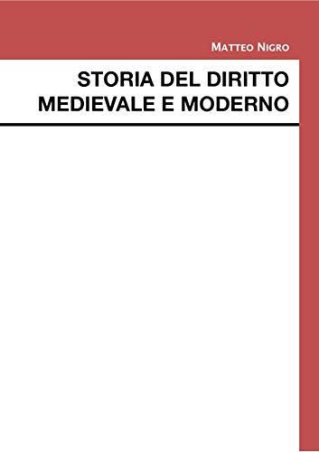 Storia del diritto medievale e moderno