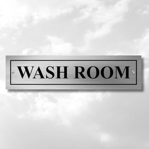 Image of Stainless SteelWashroom Sign Board for office, mall, restorant etc