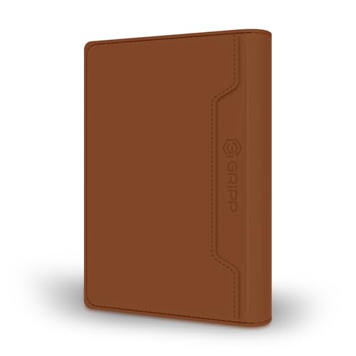 Image of GRIPP Mag Pocket Wallet Card Holder Compatible with Mag-Safe for iPhone 17 /16 /15 /14 /13 /12 Series & All Mag-Safe Phone Cases, Premium Leather, Strong Magnetic Alignment - Brown