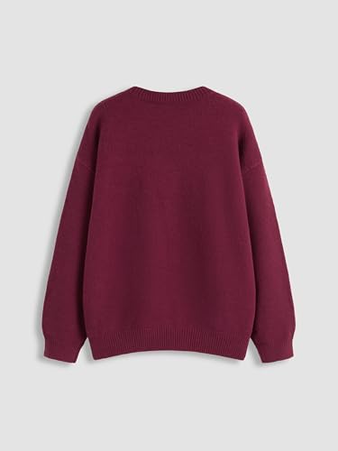 Image of CIDER Women's Cat Sweater Long Sleeve Crew Neck Fun Graphic Cute Patterned Chunky Pullover Sweater Tops