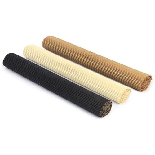 PARENCE.- Lot de 3 Dessous de Table en Bambou – Set de nappes tressées 30x45 cm –...