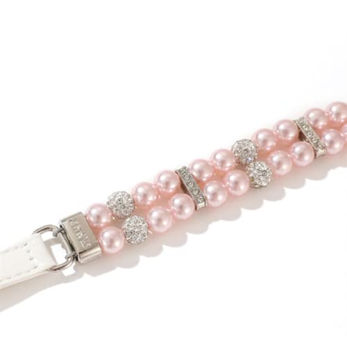 MOTTDAM Bling Rhinestone Pet Dog Jewelry Chihuahua Collar, Pearl Collars, Collar Leather - Image 2