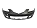 MBI AUTO - Primered, Front Bumper Cover Fascia for 2007 2008 2009 Mazda 3 Sedan 07 08 09, MA1000215