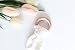 MITTEEZ Organic Wooden Teething Ring with a Bamboo Cloth Made from Natural Materials