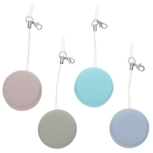 OSALADI 4個ポータブルマカロン型スマホ画面 クリーニングワイプ 眼鏡 カメラレンズ用 携帯電話 スクリーン拭き 鏡面清掃 ?けにくい 指紋油汚れ除去