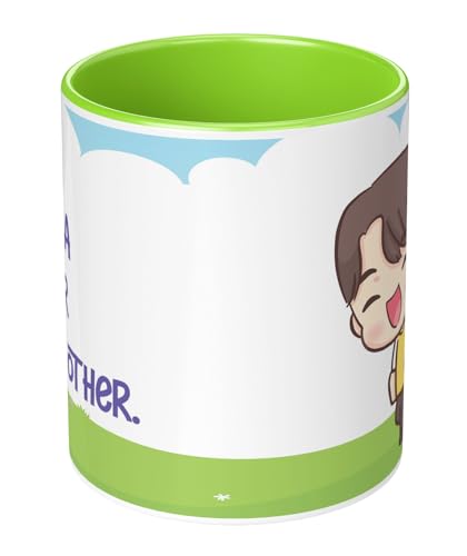 Image of NH10 Designs Raksha Bandhan Gifts Printed Mug with Keychain Best Rakhi Combo Gift for Brother & Sister Rakshabandhan Return Gifts for Sister White 350ml Coffee Mug(Pack of 5)(Combo Set)(RMCKRCG812)