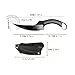 1 knife, ring outdoor curved knife, fixed blade, camping knife, ring small curved knife, high hardness portable knife, used for hiking, mountaineering exploration, survival, camping supplies, outdoor activity knife, men's gift, with K sheath