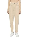  edc by ESPRIT Hose mit Paperbag-Bund, Bio-Baumwolle