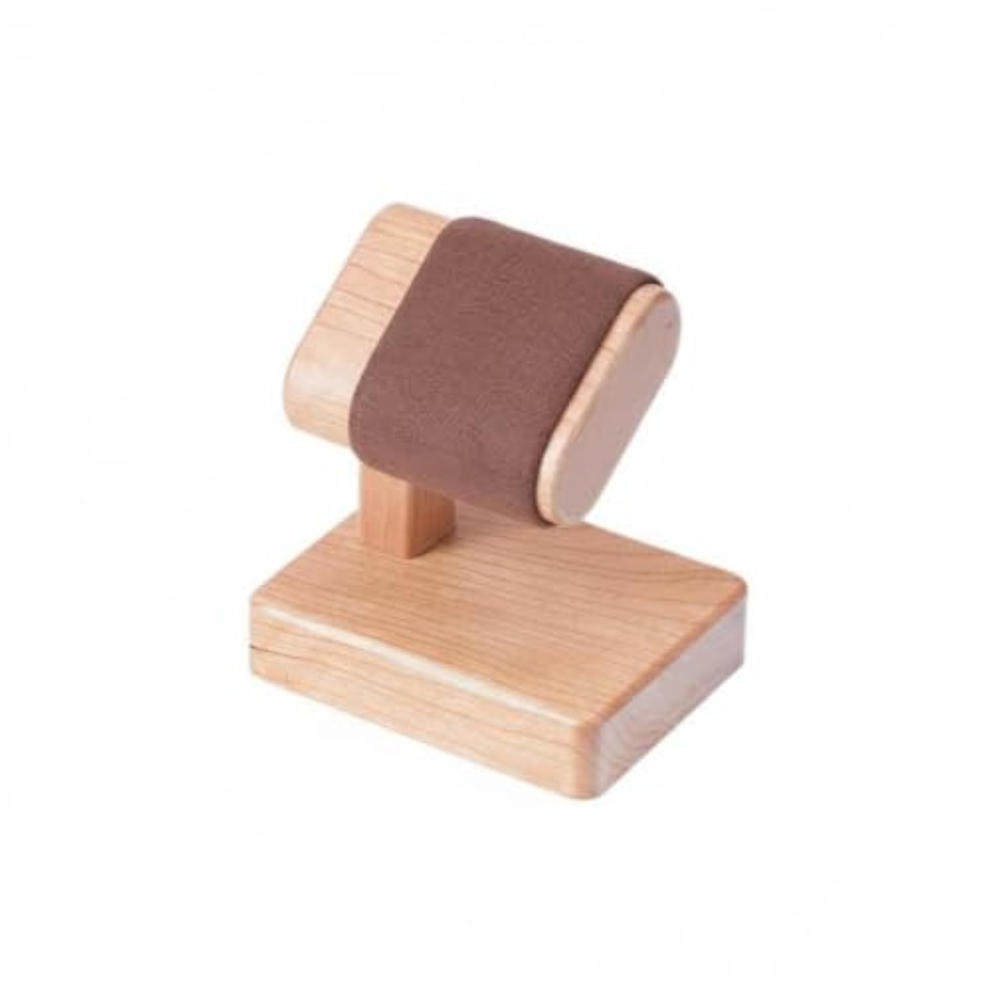Watch Display Stand Padded Hardwood Organizer