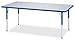 Jonti-Craft Berries 6478JCT004 Rectangle Activity Table, T-Height (11"-15" Adjustable Height), 24" x 36", Gray/Purple/Gray