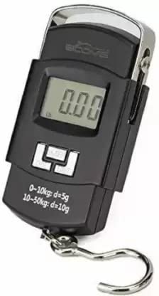 ADORROBELLA Portable Electronic Weighing Scale Up-to 50 kg with LCD Display Weighing Scale??(Black)