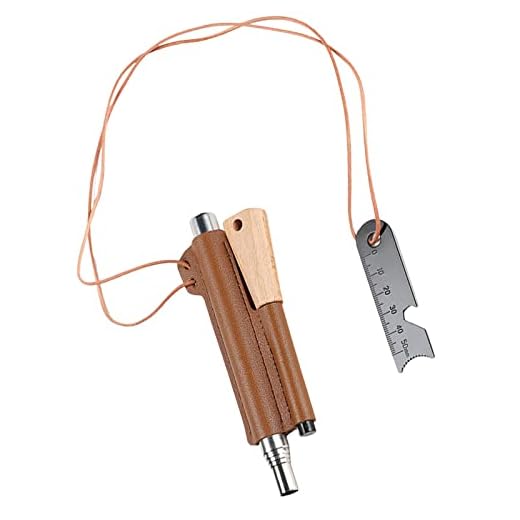 pederneira fogo - Fire Starter Com Ferro Vara Tradicional, Artesanal Com Aço Fogo Espesso | Isqueiro sobrevivência em aço Flint à prova d'água para sua caminhada e Sritob