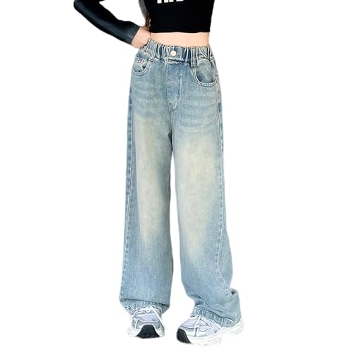 Pantalones vaqueros de pierna ancha infantiles suaves que evitan rozaduras