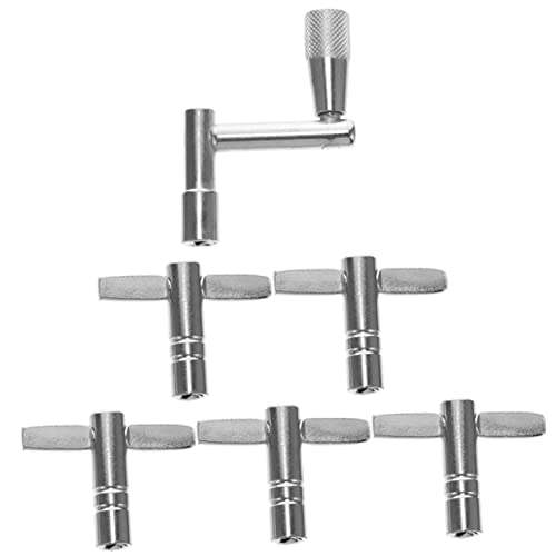 Levemolo 6pcs Universal Drum Tuning Keys Metal Drum Set Adjustment Wrenches Essential Drum Supplies for Drummers