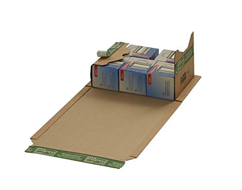 Progress PP B52.06 Uni.-Versandverpackung DIN B5 274 x 191 x -80 mm (Innenmaß) braun/PREMIUM+ ES ** Verpackungseinheit: 20 Stück **