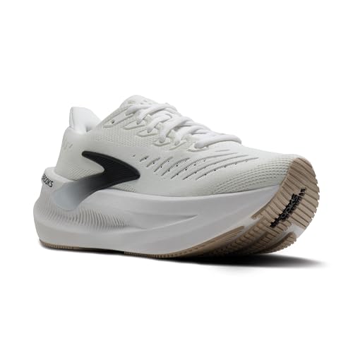[Brooks] スニーカー グリセリンマックス2 ランニングシューズ 厚底 軽量 クッション メンズ BRM 4793 ホワイト/ブラック 27.0 cm D