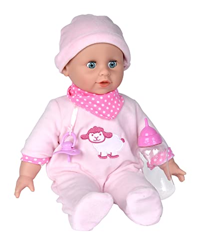 Simba 105140009 - Laura Bottle Feeding, Weichkörperpuppe mit Schlafaugen,...