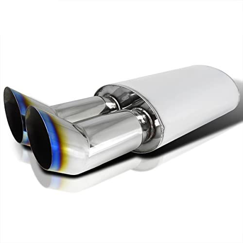 Spec-D Tuning Dual 3" Dtm Titanium Exhaust Muffler