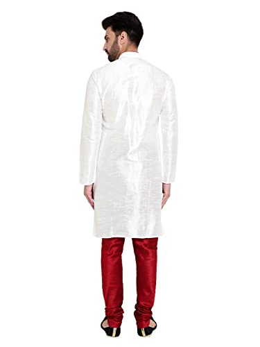 Image of HUZUR Mens Silk 6 Loop Kurta Pajama