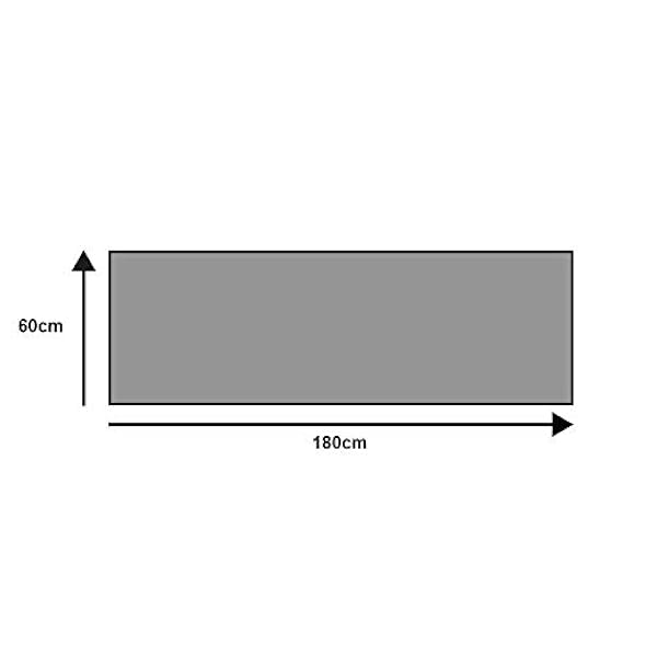 wash dry mat, blauw, 60 x 180 cm