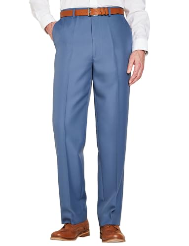 Elasticated Pants with Hidden Stretch Fit Waist Smart Formal Comfortable Golf Slacks