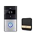 Produktbild Smart Doorbell, WiFi Wireless Video Doorbell, Battery Powered, Night Vision, Real-Time Two-Way Talk and Video, 720P HD Video, PIR Motion Detection, Fit for IOS, Android/Inklusive Batterie + Dingdong