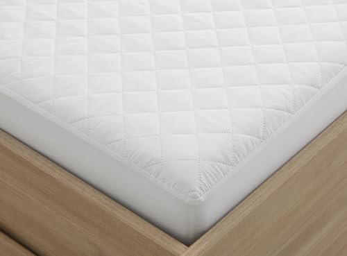 Degrees Home - 2basic - Protector colchon 80x190/200 - Acolchado - Transpirable - Reversible - Cubre Colchon - Funda Colchon - hasta 32 cms de Altura