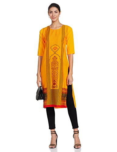 Image of Women's Crepe Regular Kurta