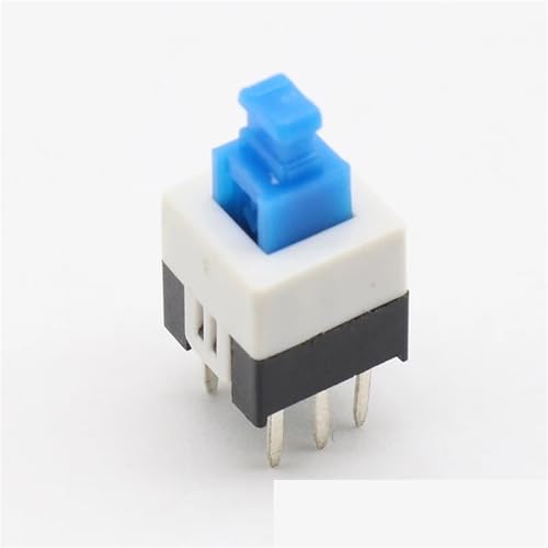 Interrupteur bouton-poussoir 6 broches G65 autobloquant 8x8mm pour circuits électroniques, 30pcs