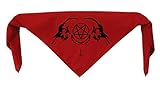 Goat Skull Bandanna - Pentagram Leviathan Cross Demonic Baphomet Devil Evil demon dragon Goat's Head Gothic Metal Occult Punk Satan Satanic Skeleton Voodoo Wicca Witchcraft Inverted demon