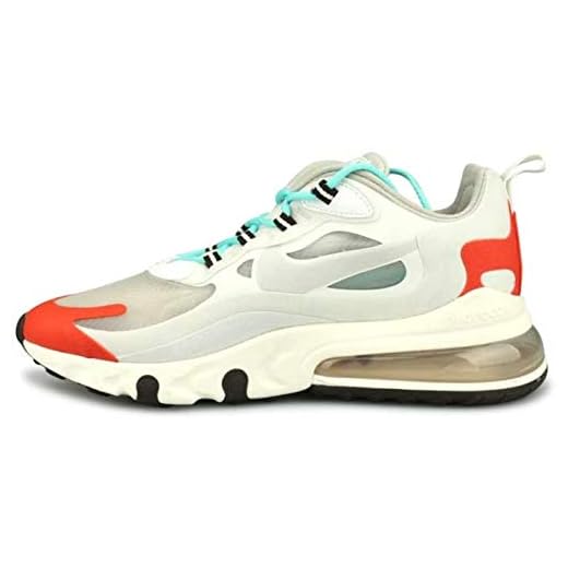 Nike Air Max 270 React - Chaussures décontractées pour homme, Beige (Craie beige clair/teinte platine), 40.5 EU