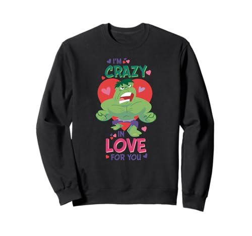 Sweat Marvel Hulk I'm Crazy in Love pour déclarer votre flamme avec style