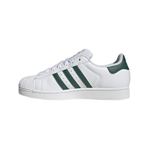 adidas FTWWHT/CGREEN/CBLACK Unisex Superstar II FTWR whiteCollegiate Green/Core Black 8.5 US, Wide Men
