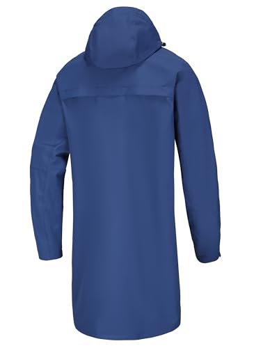 Image of NORDIC OUTLAND Rain Jacket Men,Waterproof Breathable Long Raincoat with Hood Mesh Lining,Windbreaker for outdoor activities