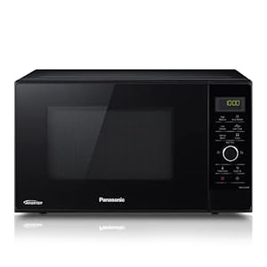 Panasonic NN-SD25HBBPQ Inverter Microwave Oven with Turntable & Dial, 1000 W, 23 Litres, quick 30sec Setting, x10 “One…