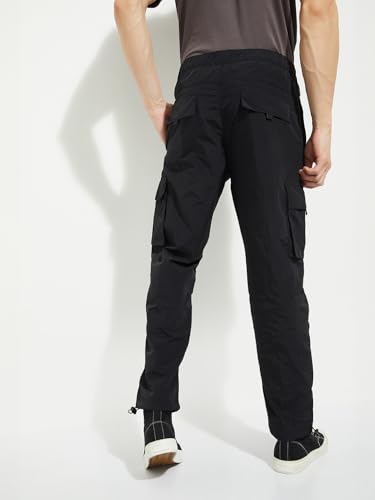 Image of Max Men Mid Rise URB N Solid Cargo Joggers