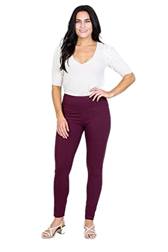 Leggings con control de abdomen y cintura alta en color morado talla 1X