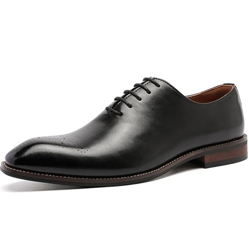 Men's Business Formal Leather England Style Oxford Shoes Classic Fashion Comfortable Non-Slip Pointed Toe Formal Dress Shoes