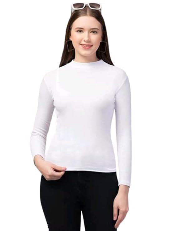 Slim Fit Full Sleeve High Neck Top for Women & Girls, Free Size-picture-45