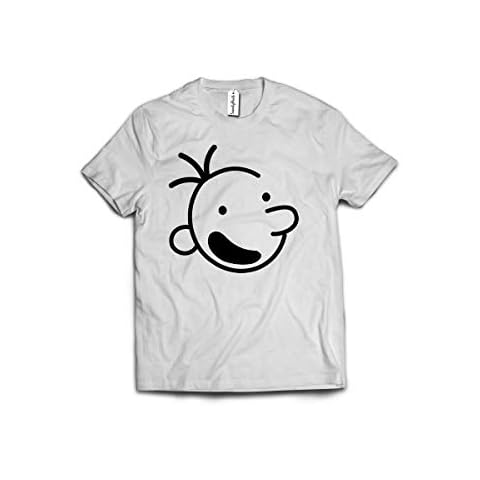 Diary of a Whimpy Kid T-Shirt World Book Day Book Television Children Presents Gifts Combed 80% Ringspun Cotton 20% Polyester High Stitch Density Extreme Comfort Top Tee (9-11 Years, White Prime) Cover