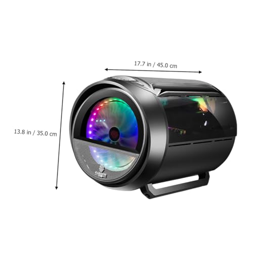 Gabinete para PC Vaguelly RGB Round Panoramic Matx Water Cooling, Negro, Torre Desktop Gamer con Panel Lateral miniatura 2