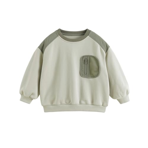 marc & janie Boys Outdoor Colorblock Soft Stretch Sweatshirt with Zipper Pockets 250063